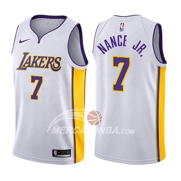 Maglia NBA Los Angeles Lakers Larry Nance Jr. Association 2017-18 Bianco